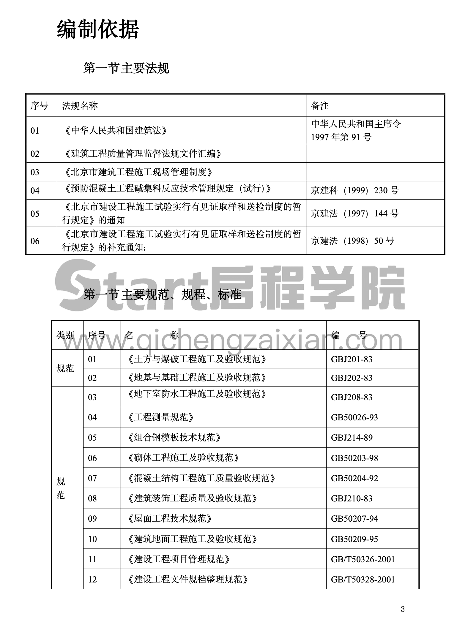 北京市某住宅综合楼工程施工组织设计