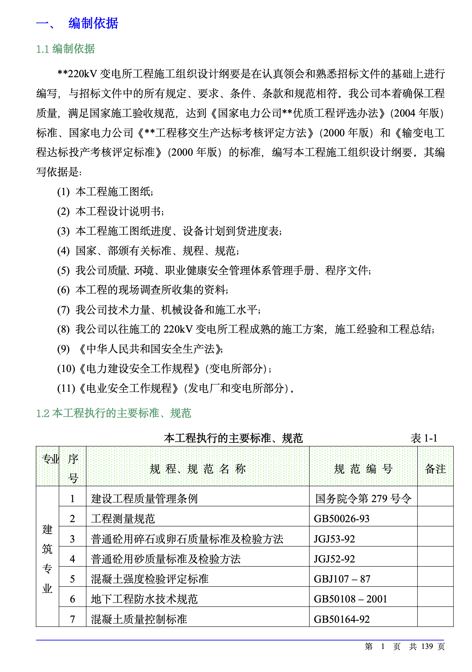 承德某220kv變電站土建工程施工組織設(shè)計(jì)