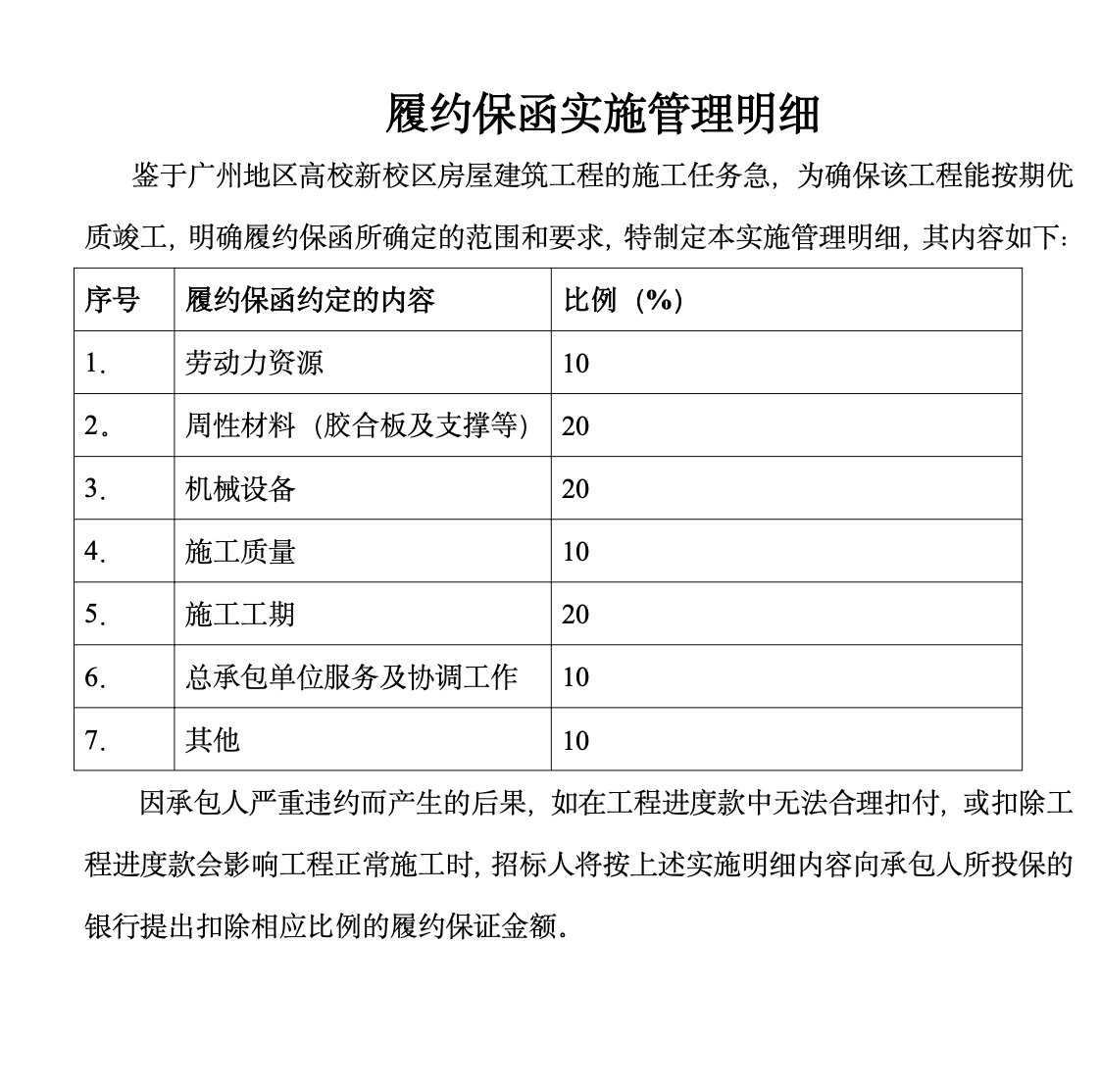 广州地区高校新校区房屋建筑施工组织设计