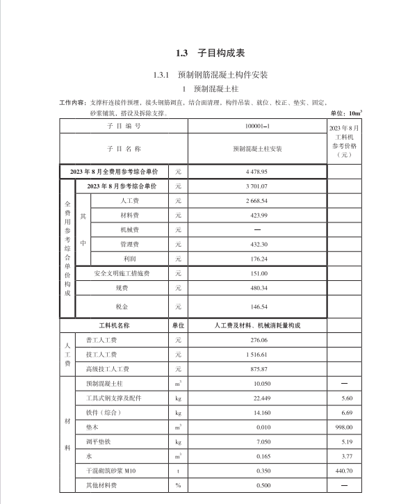 SJG 172-2024 装配式建筑工程消耗量标准