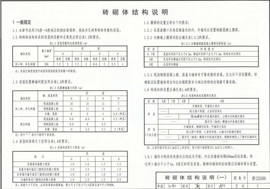 新22G09 村镇建筑抗震构造