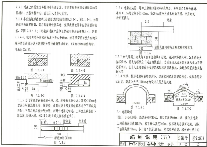 新22G04 钢筋混凝土过梁