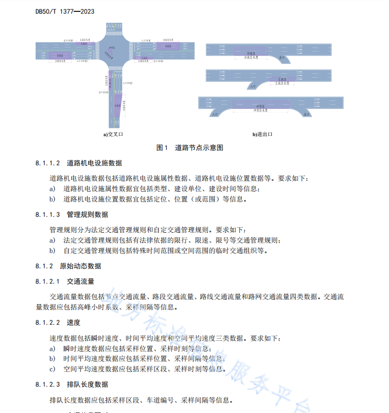 DB50 T 1377-2023 城市道路交通运行数据融合规范