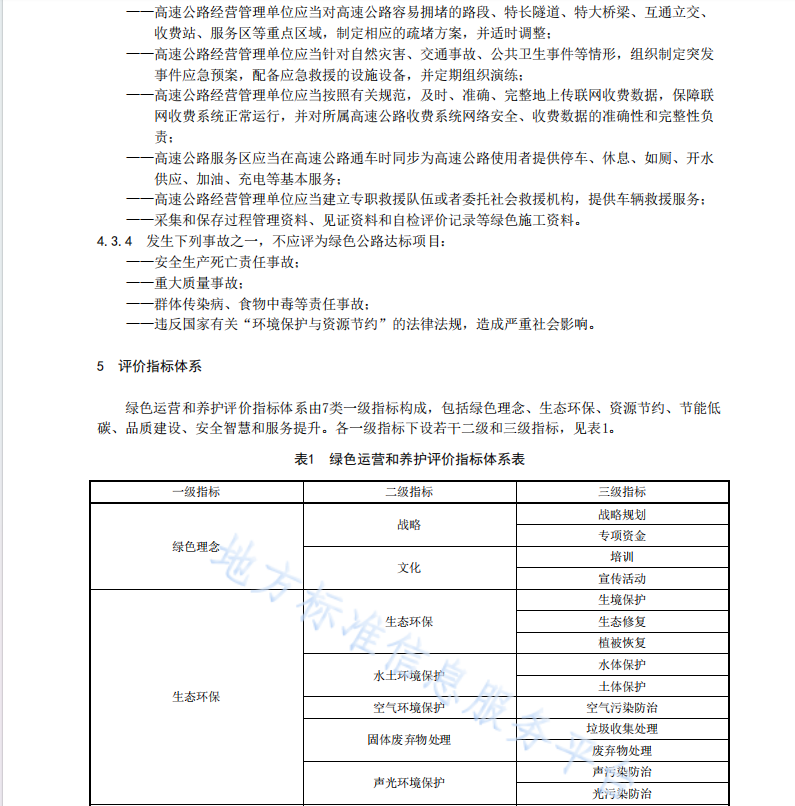 DB45T 2770-2023 绿色公路评价规程 第3部分：运营和养护