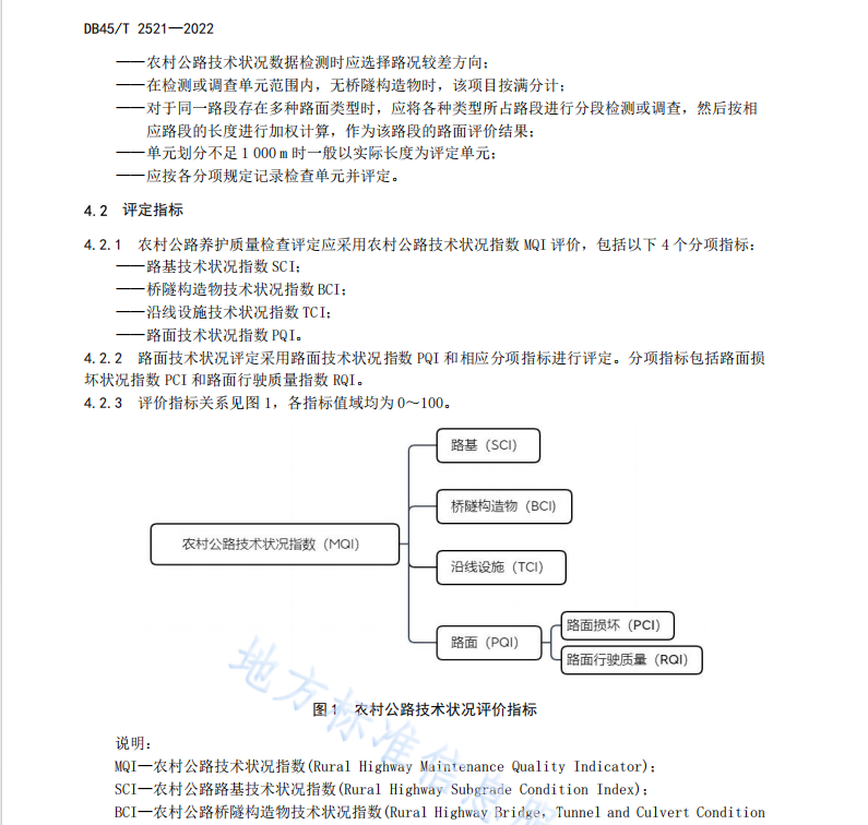 DB45T 2521-2022 农村公路养护质量检查评定规范