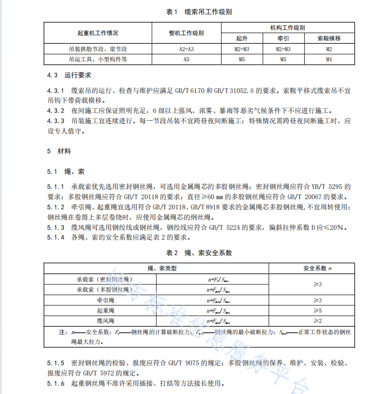 DB45T 2522-2022 桥梁缆索吊装系统技术规程