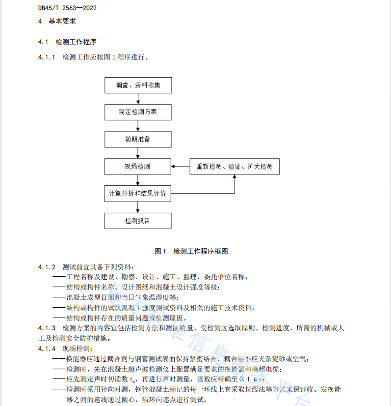 DB45T 2563-2022 拱桥钢管混凝土超声波检测技术规程