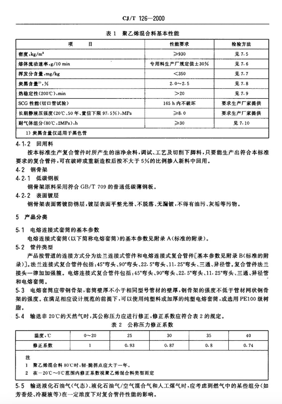 CJT126-2000燃氣用鋼骨架聚乙烯塑料復合管件