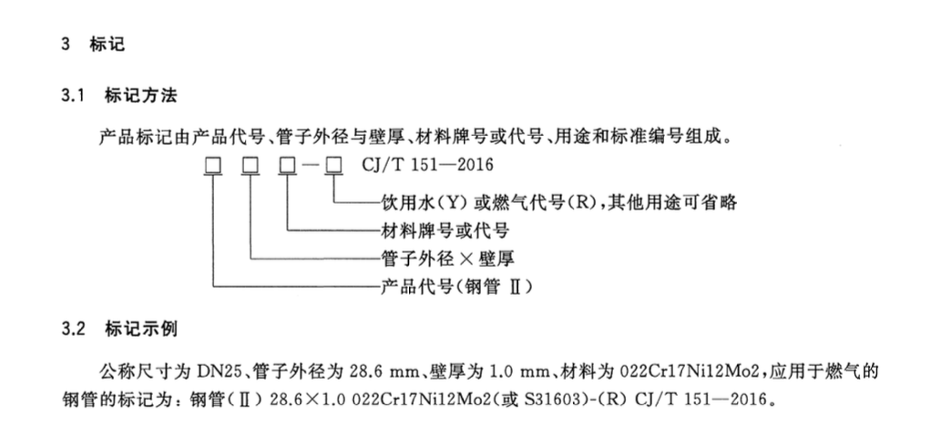 CJT151-2016薄壁不锈钢钢管