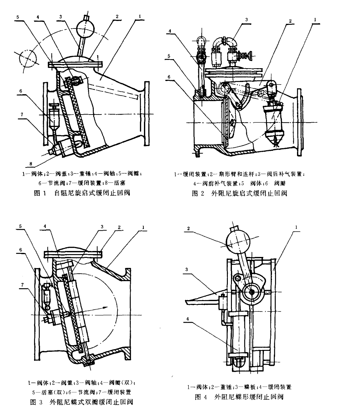 CJT154-2001给排水用缓闭止回阀通用技术要求