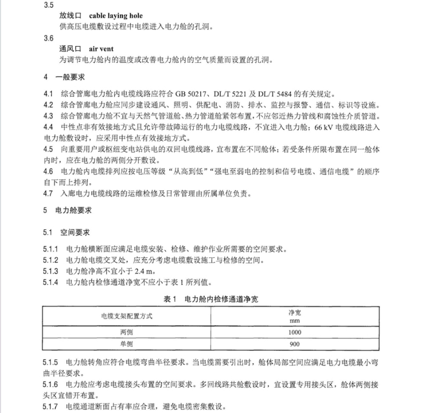 DL T 2631-2023 城市综合管廊内电力电缆线路技术要求