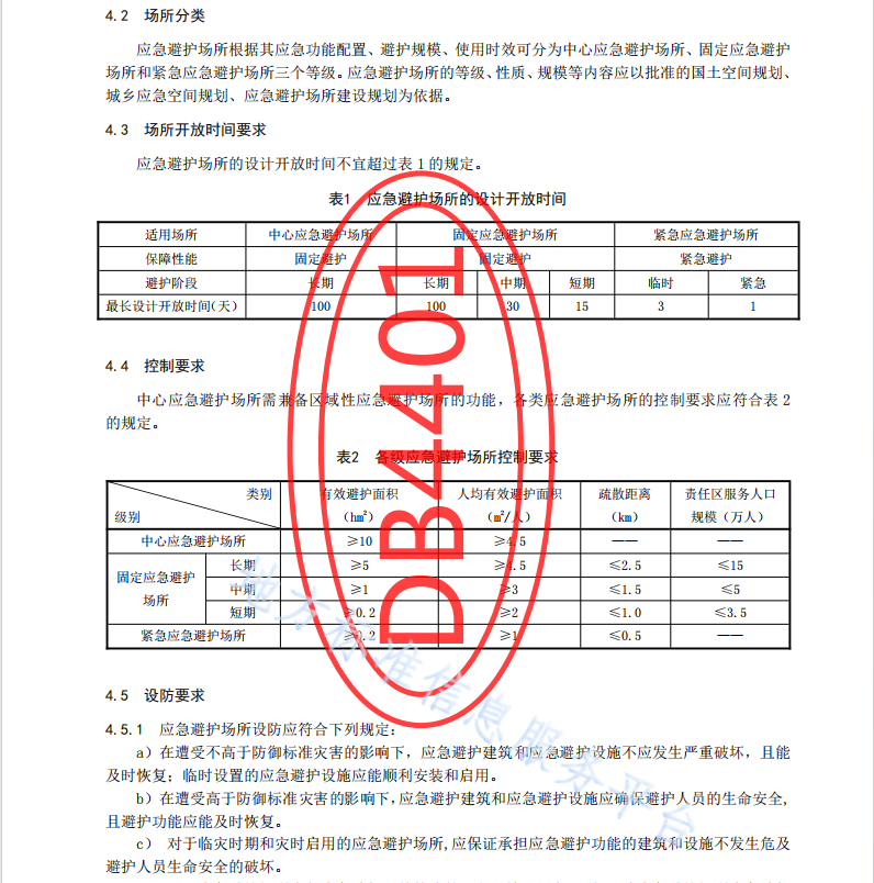 DB4401 T 158—2022 应急避护场所设计规范