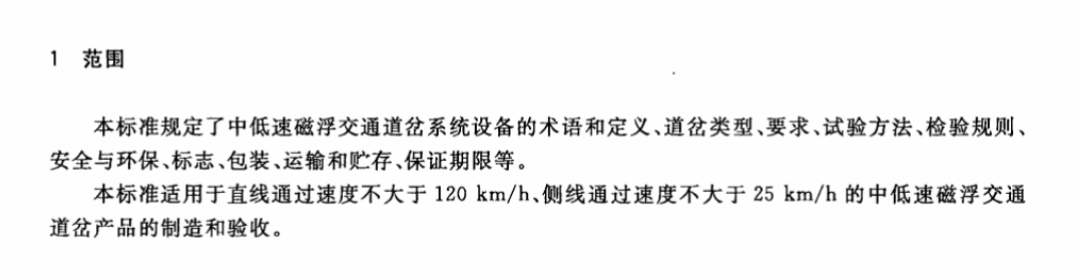 CJT412-2012中低速磁浮交通道岔系统设备技术条件