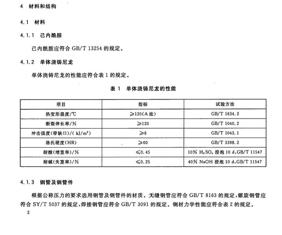 CJT438-2013单体浇铸尼龙-钢复合管材和管件