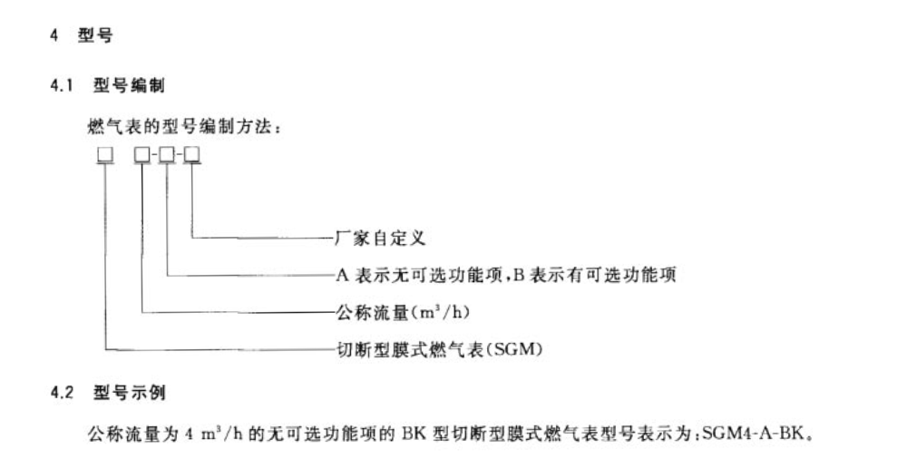 CJT449-2014切断型膜式燃气表