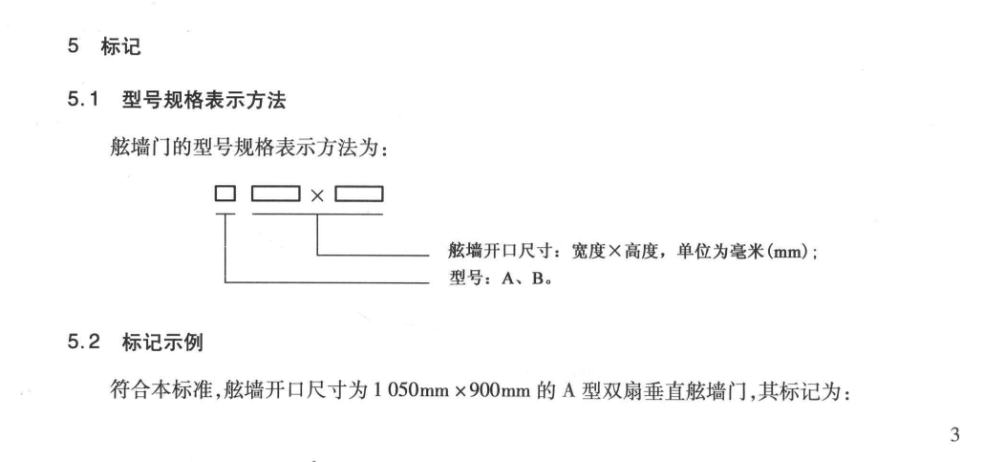 JTT252-2013舷墙门