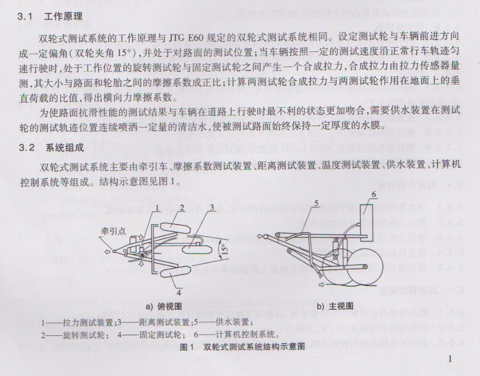 JTT778-2010双轮式横向力摩擦系数自动测试系统