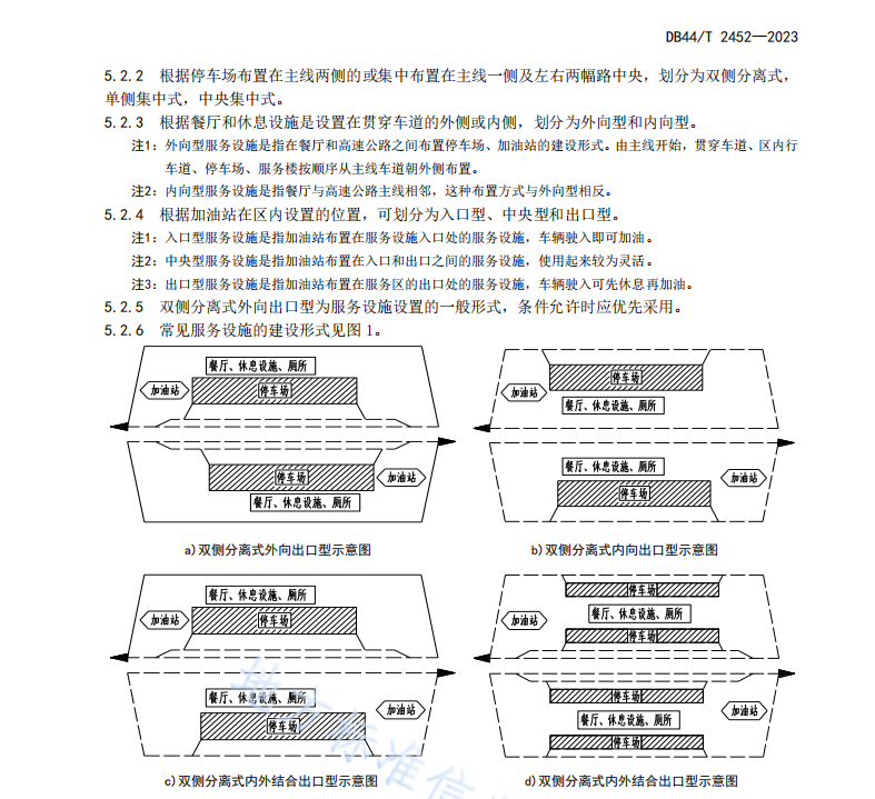 DB44 T 2452-2023 高速公路服務(wù)設(shè)施建設(shè)規(guī)模設(shè)計規(guī)范