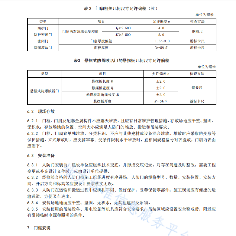 DB41T2706-2024 人民防空工程人防門安裝技術規(guī)程