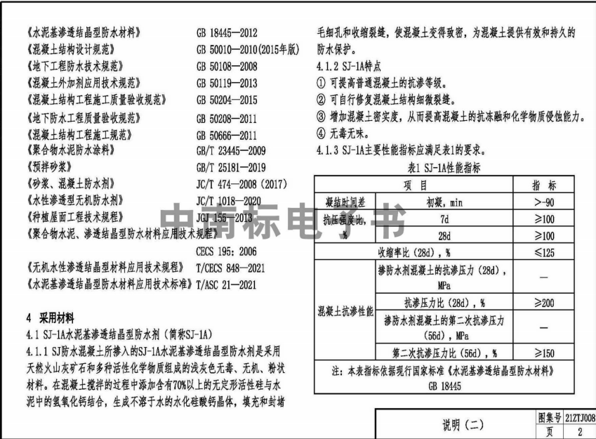 21ZTJ008 建筑防水構(gòu)造——SJ系列