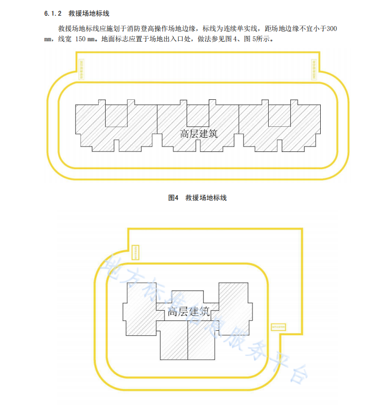 DB4412 T 19-2022 消防车道、救援场地和窗口标识设置规范