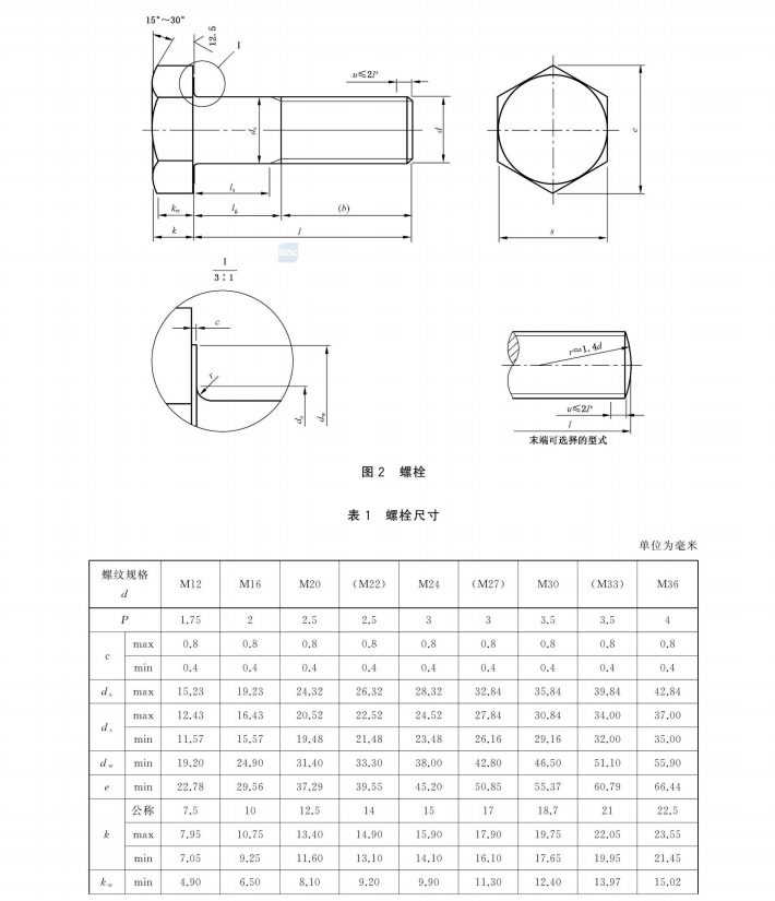 GBT 1231-2024 鋼結構用高強度大六角頭螺栓連接副