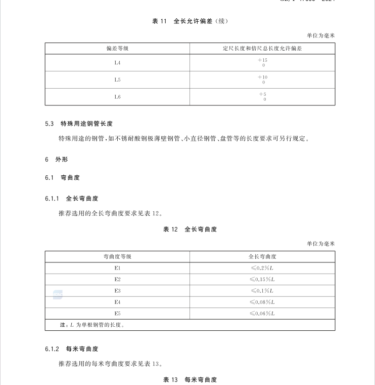 GBT 17395-2024 鋼管尺寸,、外形,、重量及允許偏差