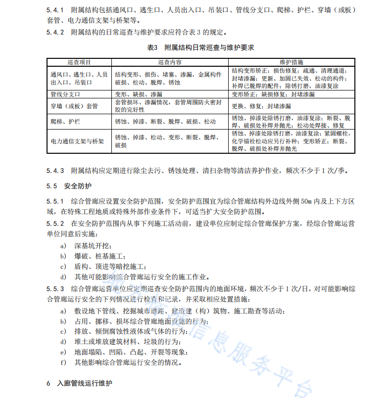 DB11 T 1576-2018 城市綜合管廊運(yùn)行維護(hù)規(guī)范