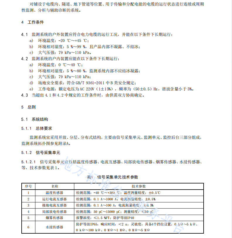 DB43 T 2567-2023 地下電力電纜監(jiān)測系統(tǒng)通用技術(shù)要求