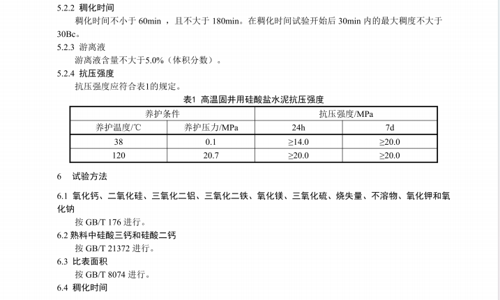 JCT 2859-2024 高溫固井用硅酸鹽水泥