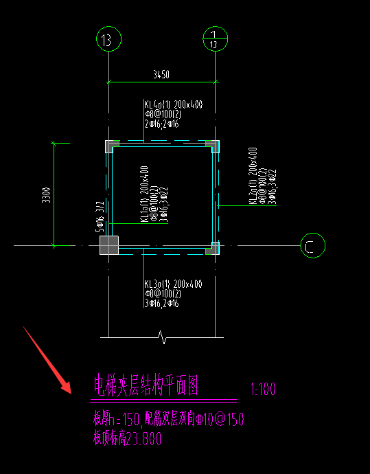 夾層這個位置的柱子，三維圖上不顯示,，對嗎