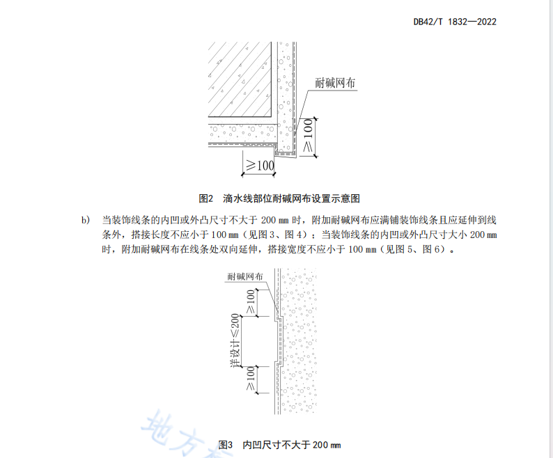 DB42T1832-2022 耐堿玻璃纖維網(wǎng)布應(yīng)用技術(shù)規(guī)程