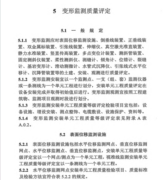 DLT 5113.15-2023 水電水利基本建設(shè)工程單元工程質(zhì)量等級(jí)評(píng)定標(biāo)準(zhǔn) 第15部分：安全監(jiān)測(cè)工程