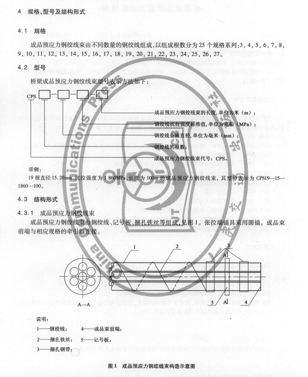 JTT861-2013橋梁成品預(yù)應(yīng)力鋼絞線束