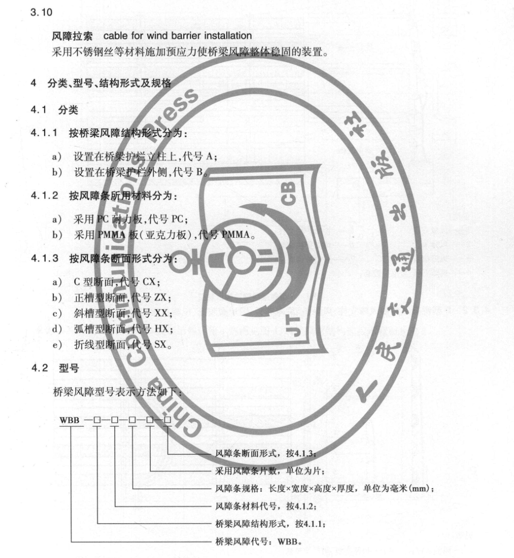 JTT870-2013橋梁風(fēng)障