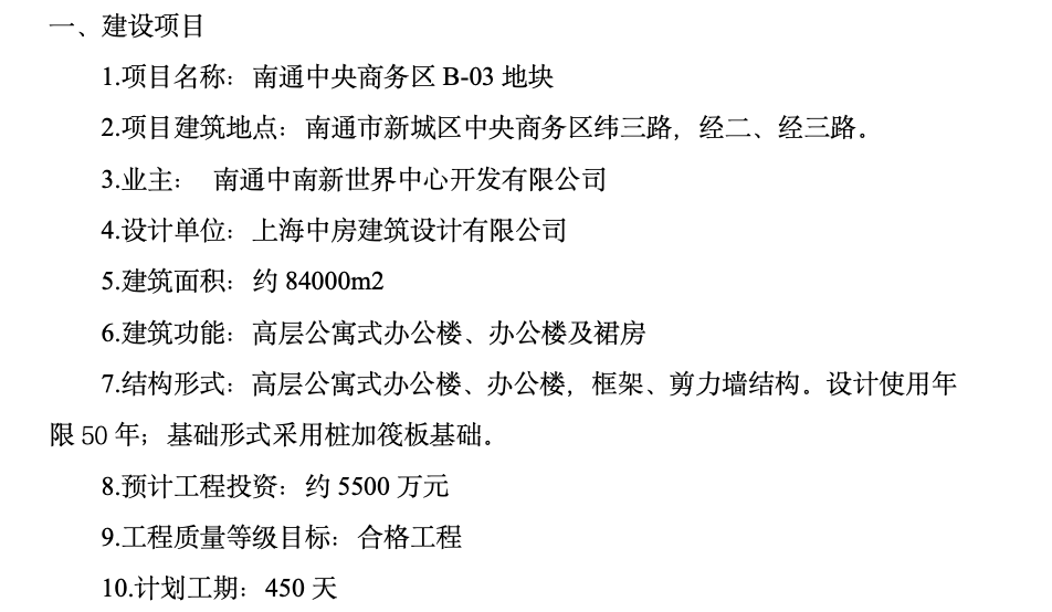 南通中央商務區(qū)地塊工程監(jiān)理工作總結