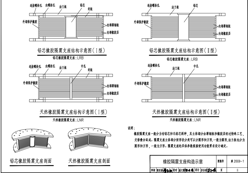 滇20G9-1建筑隔震構(gòu)造詳圖