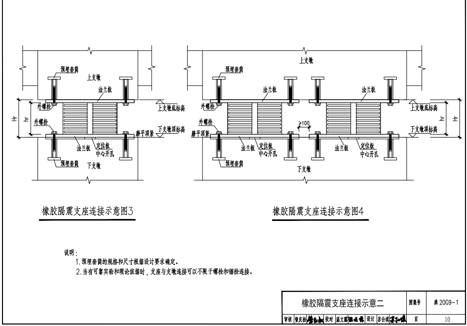 滇20G9-1建筑隔震構(gòu)造詳圖