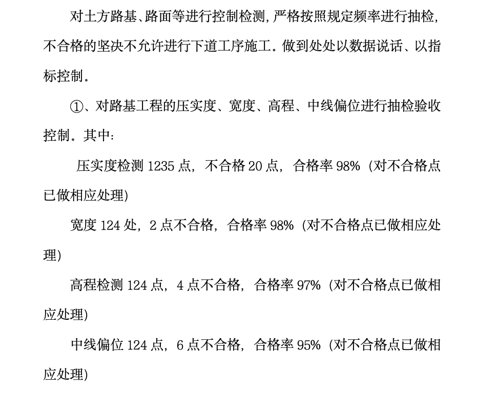 G307靖邊東坑鎮(zhèn)過(guò)境線改建工程監(jiān)理工作總結(jié)