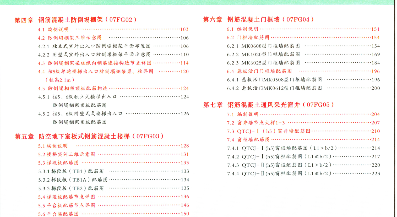 07FG01~05最新版彩色立體人防結(jié)構(gòu)圖集