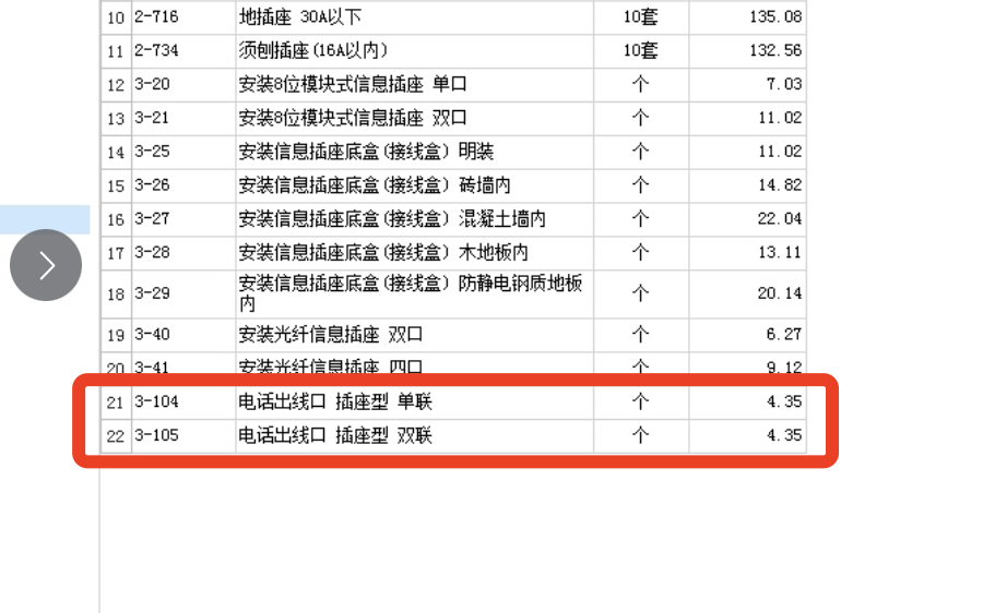 网络插座，电视插座，咋套定额，河北定额