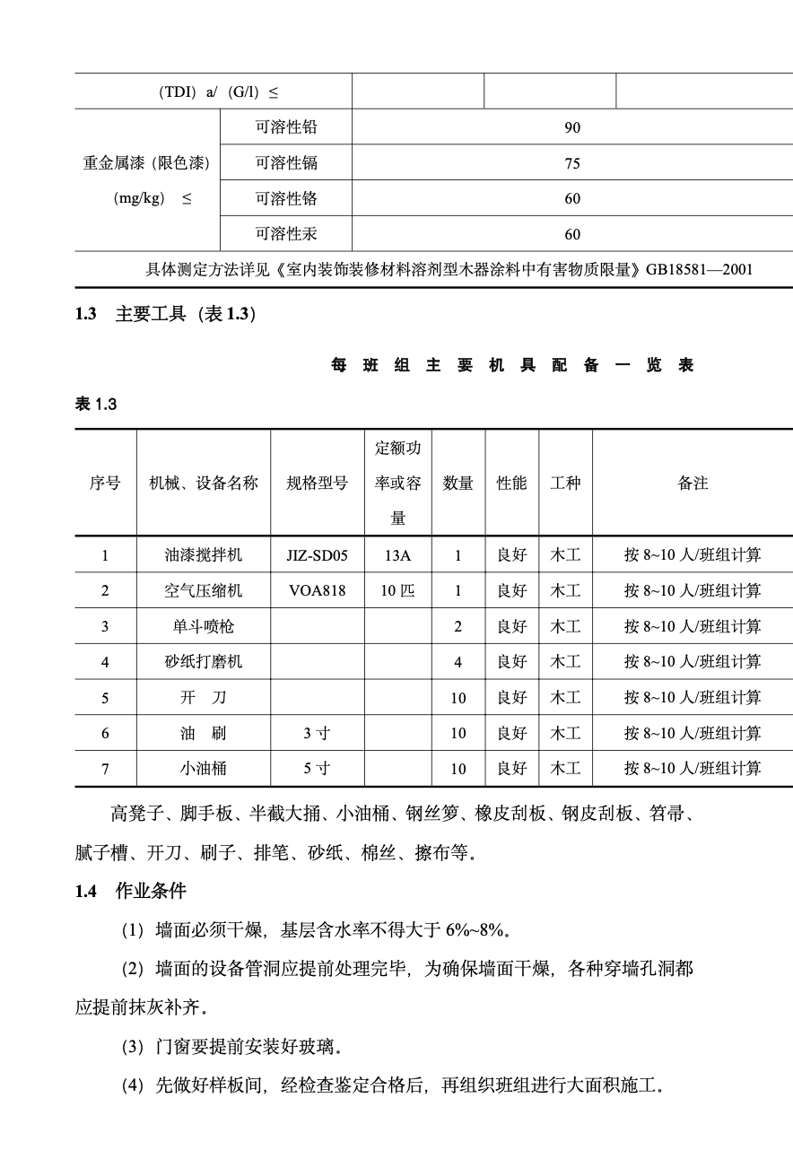 混凝土及抹灰表面施涂油漆涂料施工工藝標準