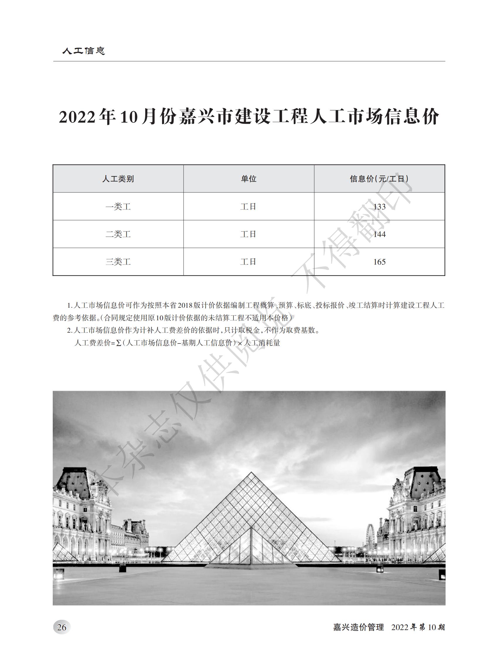 2022年嘉兴造价管理综合信息10月刊