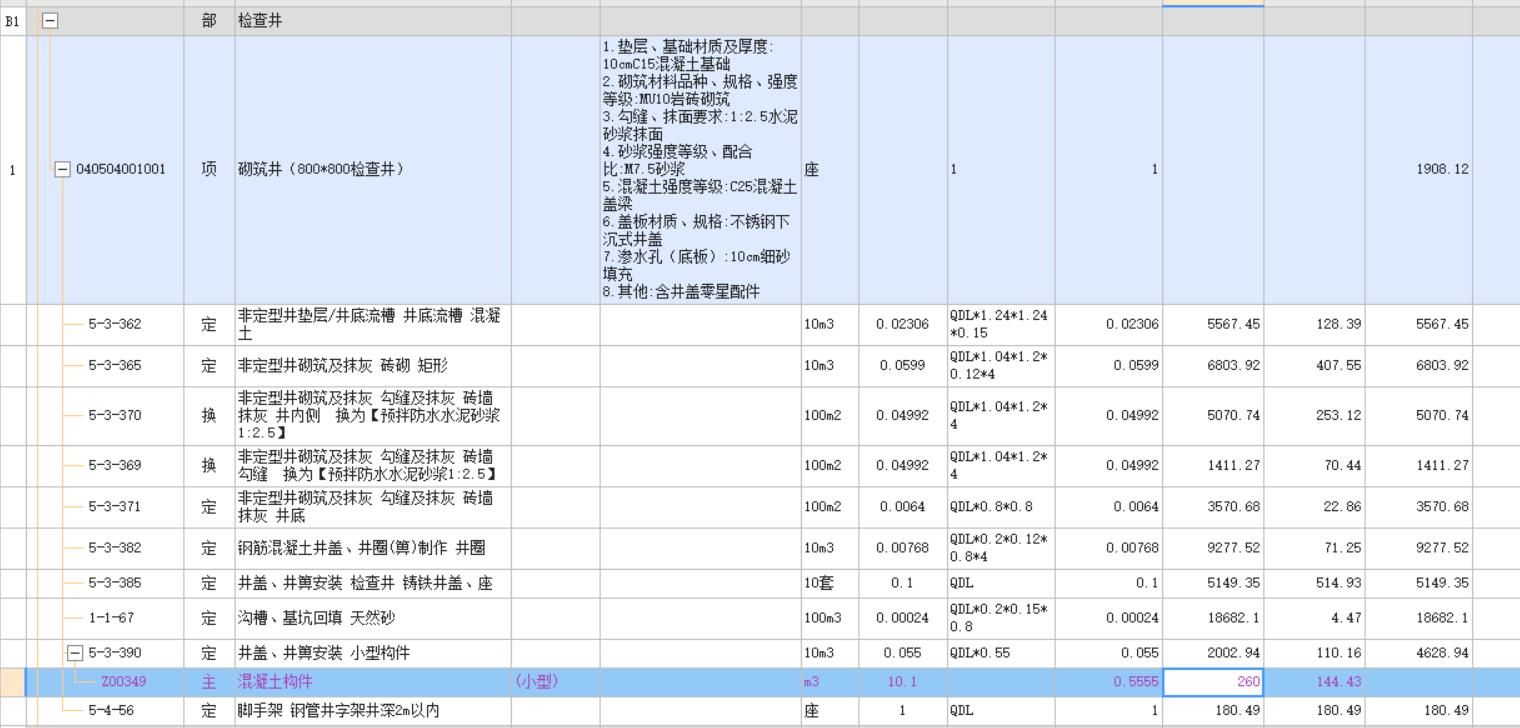 手孔井定额图片