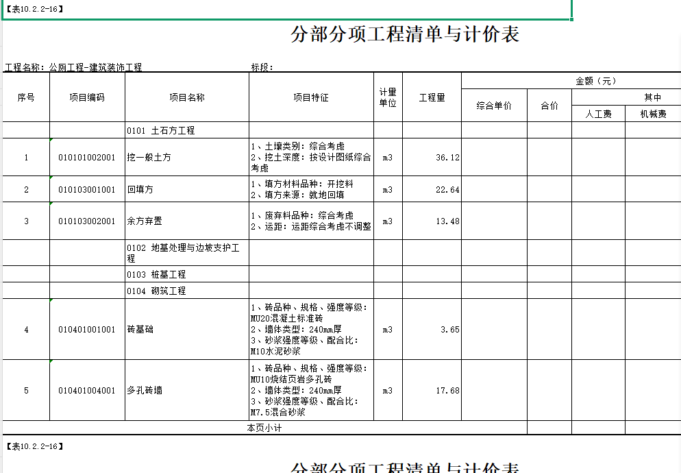 电子标给的表格，投标的时候把组好的价格填上就可以了吗？那个人材机的单价汇总表要附上去吗？给的表格没有的