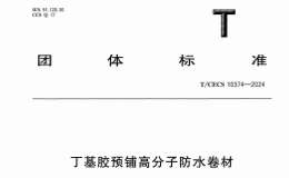 TCECS 10374-2024 丁基膠預(yù)鋪高分子防水卷材