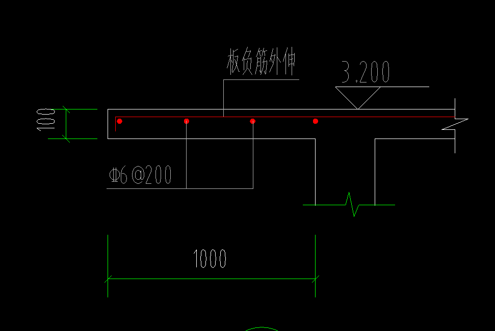 請(qǐng)問 這種板負(fù)筋外伸如何處理,？