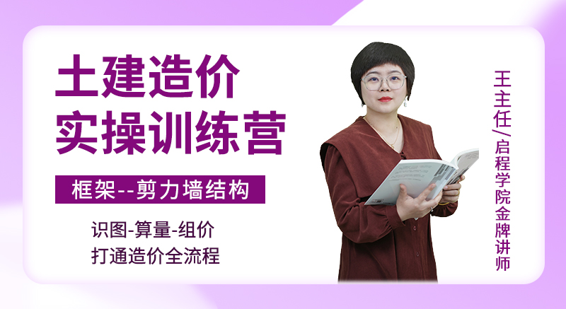 王主任-土建造价实操训练营-框剪结构识图算量组价 打通造价全流程