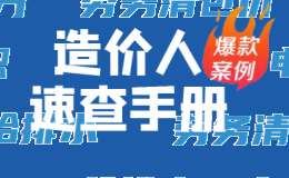 造价人爆款案例速查手册