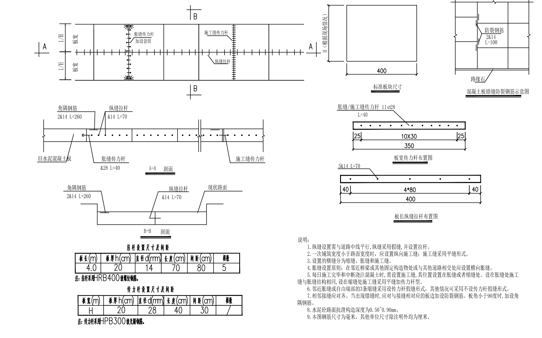 道路的拉桿傳力桿